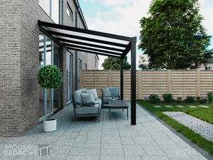 Modernbedacht 4m schwarz seite comp Modernbedacht