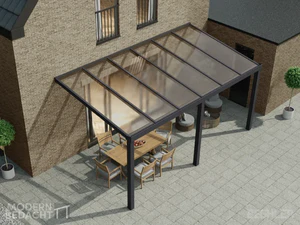 Modernbedacht 6m anthrazit oben 3pfosten comp Modernbedacht